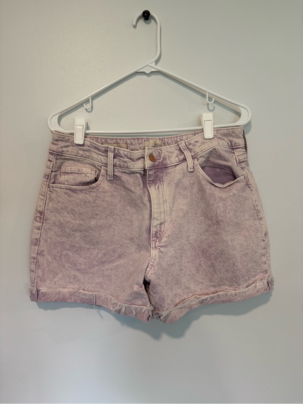 Universal Thread Lilac Washed Denim Shorts